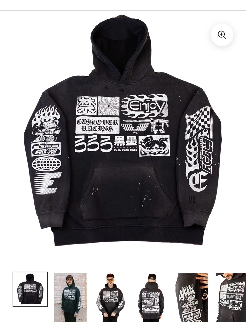 Enjoy Tattoo Race Way Hoodie